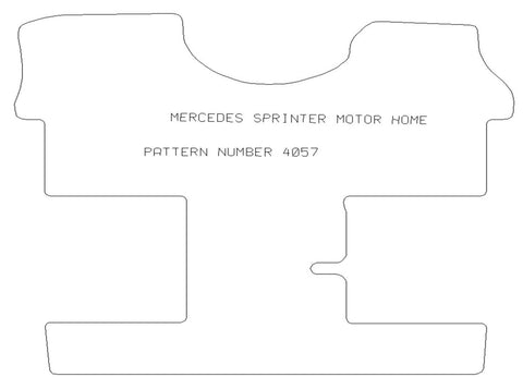 Mercedes Sprinter 2006> Motorhome (Autosleeper) - Tailored Car Carpet Floor Mats - Green Flag Shop