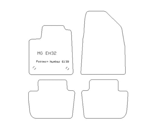 MG Eh32 Electric 21 - Lhd - Tailored Car Boot Mat - Green Flag Shop