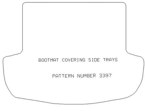 MITSUBISHI Outlander 2013> Boot Mat Covering Tray Inserts - Tailored Car Boot Mat - Green Flag Shop