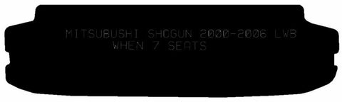 MITSUBISHI Shogun D - Id Lwb 2000 - 2007 Boot Mat When 7 Seats - Tailored Car Boot Mat - Green Flag Shop