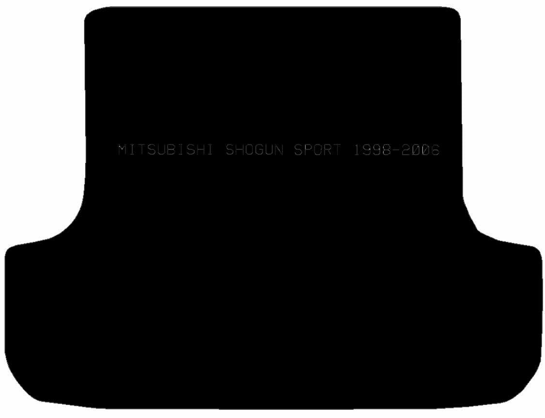 MITSUBISHI Shogun Sport 1996 - 2006 Boot Mat - Tailored Car Boot Mat - Green Flag Shop