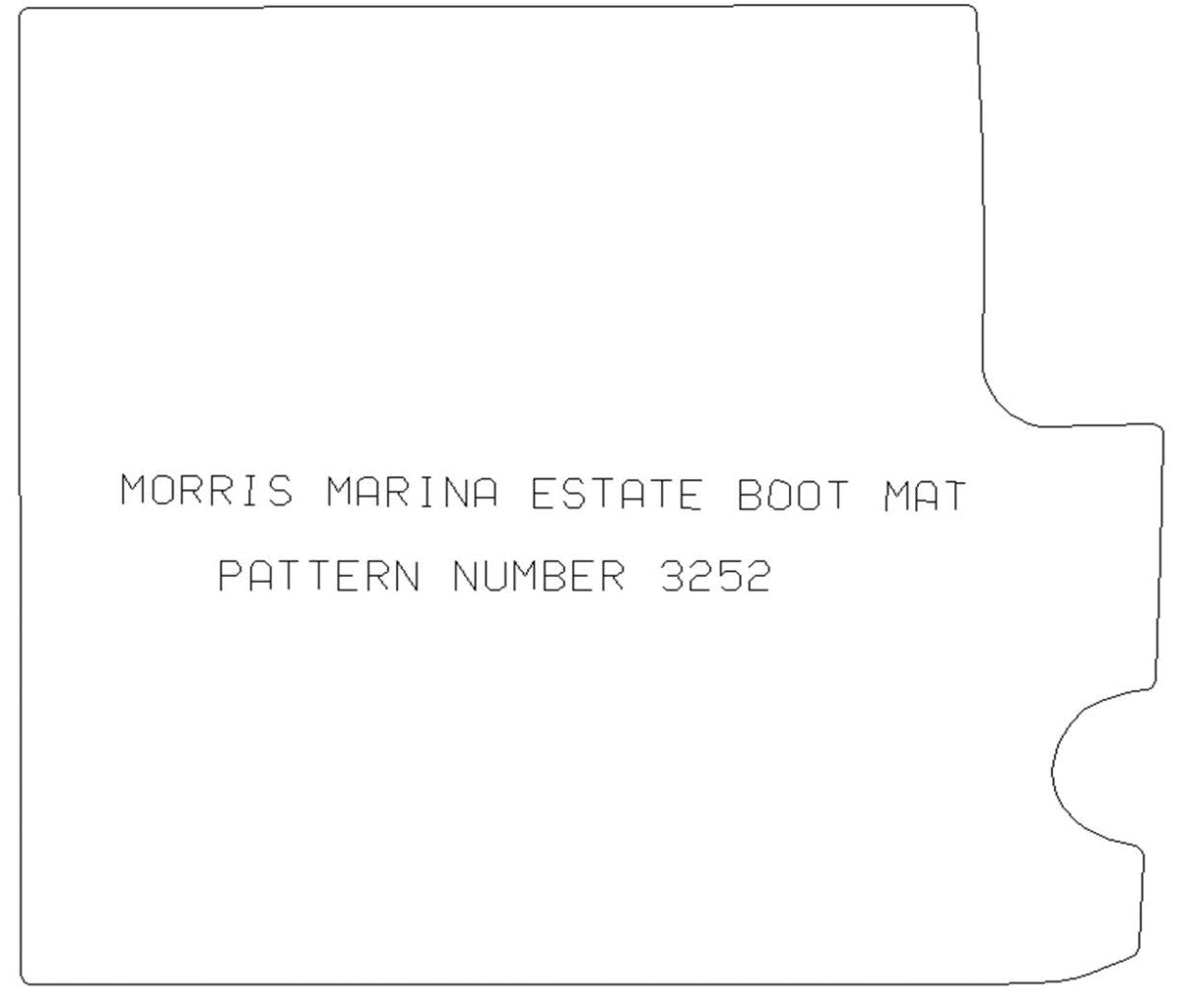 MORRIS Marina Or Ital Estate Boot Mat - Tailored Car Boot Mat - Green Flag Shop