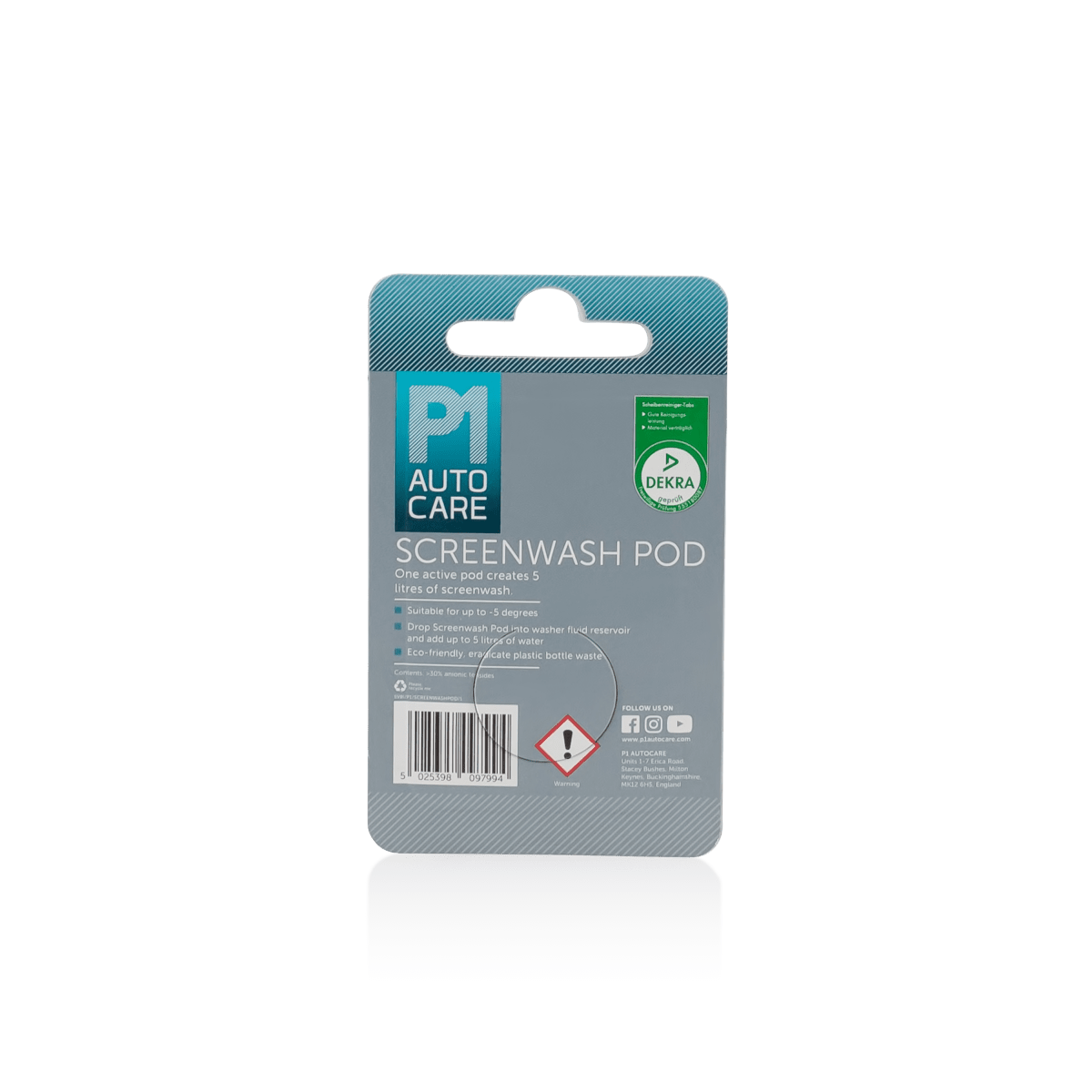P1 Autocare Screenwash Pod - Green Flag Shop