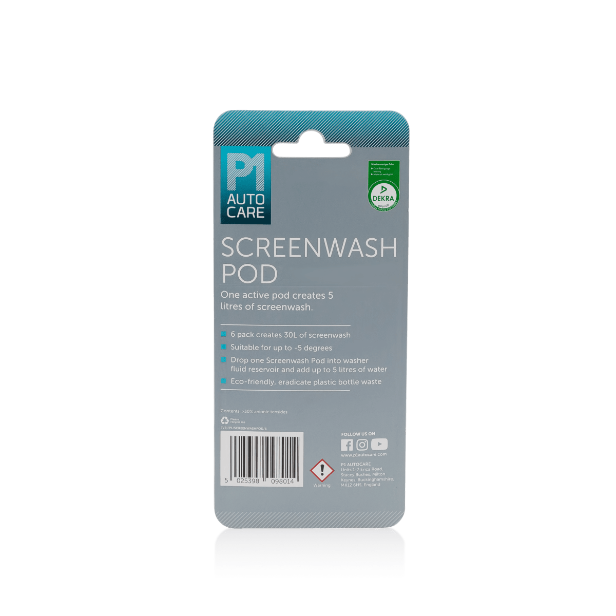 P1 Autocare Screenwash Pod - Green Flag Shop