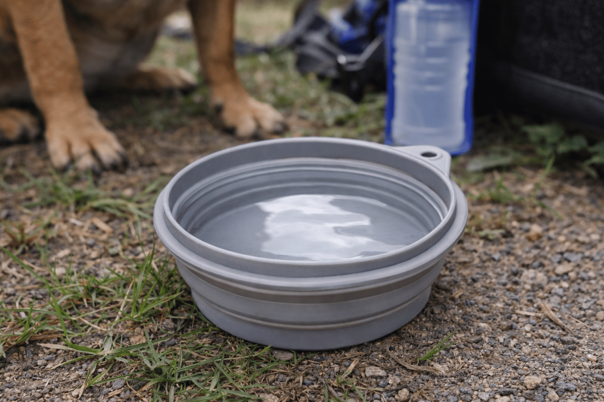 Pet Travel Bowl (Collapsible) - Green Flag Shop