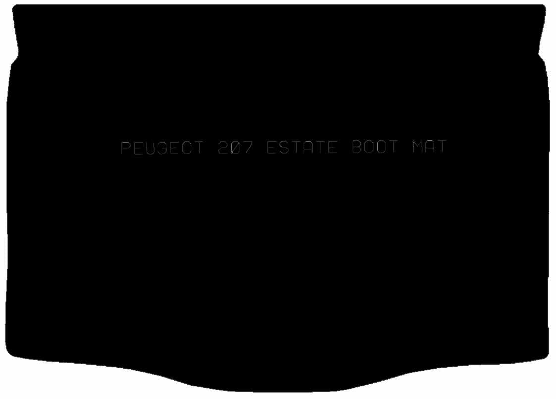 PEUGEOT 207 Estate Boot Mat - Tailored Car Boot Mat - Green Flag Shop