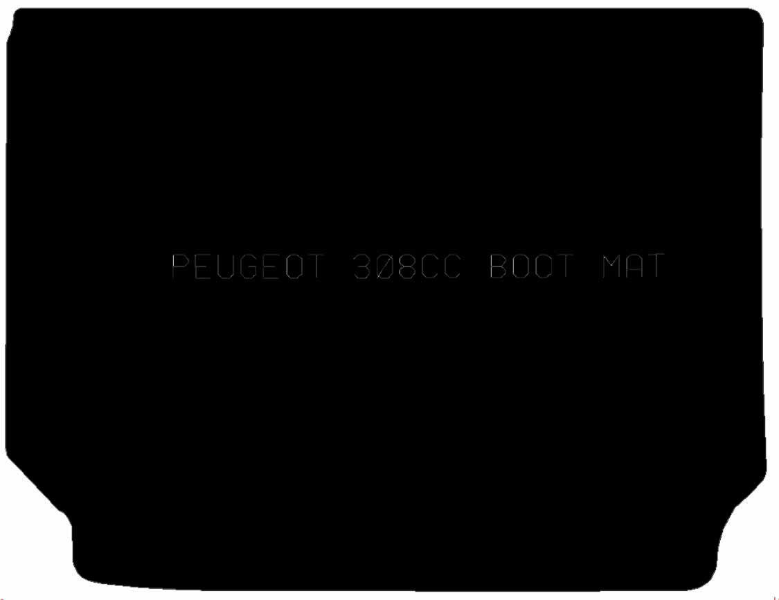 PEUGEOT 308 Cc Boot Mat - Tailored Car Boot Mat - Green Flag Shop