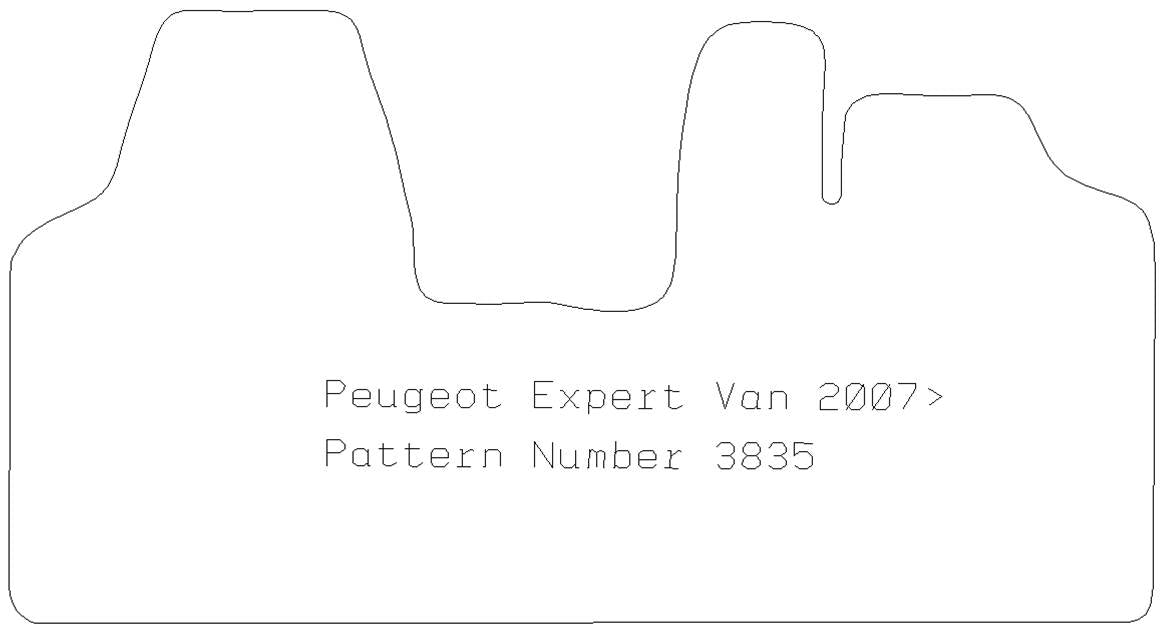 PEUGEOT Expert Van 1 Piece Front 2007 - 2016 - Tailored Car Carpet Car Mats - Green Flag Shop