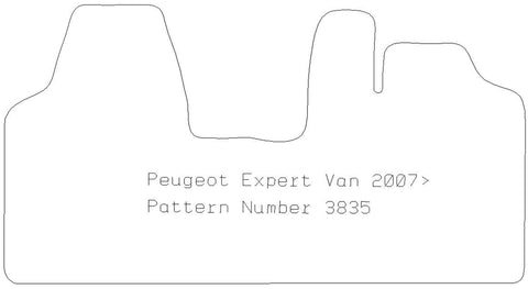 PEUGEOT Expert Van 1 Piece Front 2007 - 2016 - Tailored Car Carpet Car Mats - Green Flag Shop