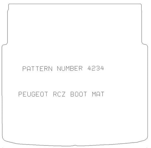 PEUGEOT Rcz Boot Mat - Tailored Car Boot Mat - Green Flag Shop