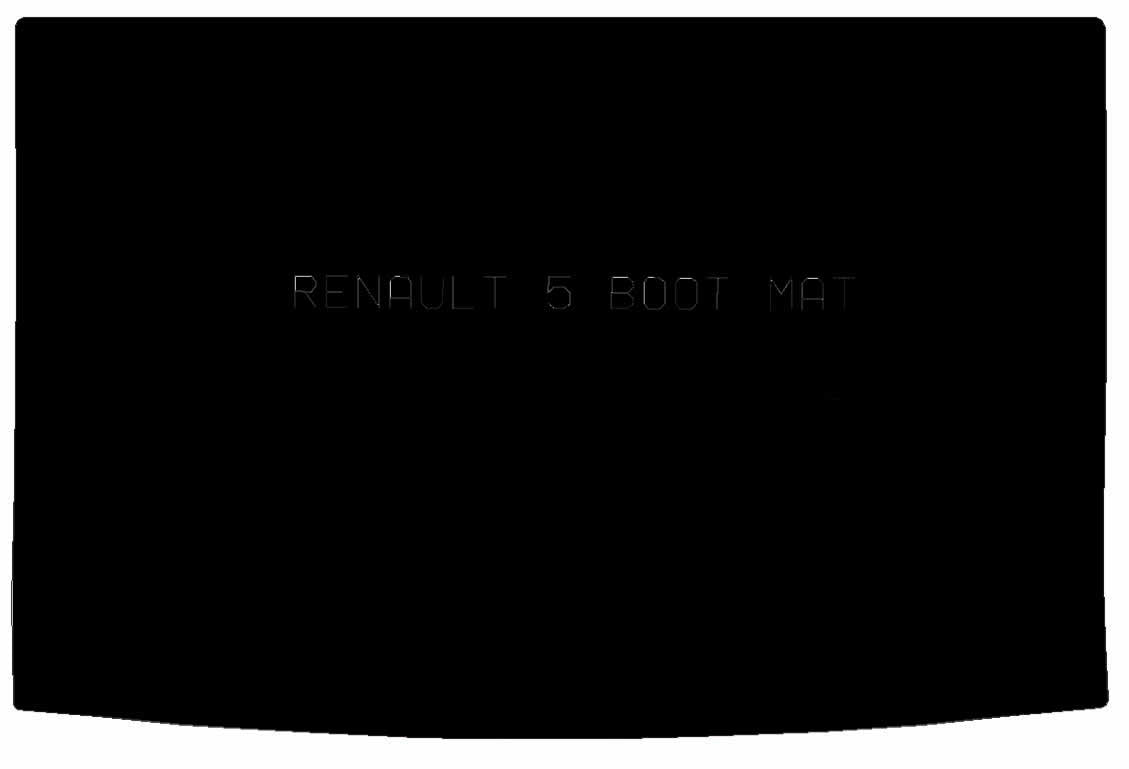 RENAULT 5 Boot Mat - Tailored Car Boot Mat - Green Flag Shop