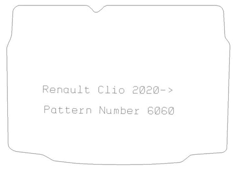 RENAULT Clio 2020 - Boot Mat - Tailored Car Boot Mat - Green Flag Shop