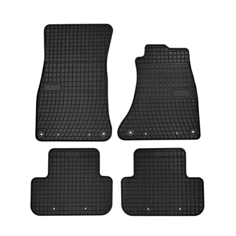 Rubber Tailored Car mats for A4 2008 - 2015 (WITH FIXINGS IN PASSENGER 11>15) - Green Flag Shop