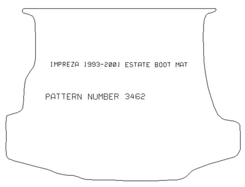 SUBURU Subaru Impreza 1993 - 2000 Estate Boot Mat - Tailored Car Boot Mat - Green Flag Shop