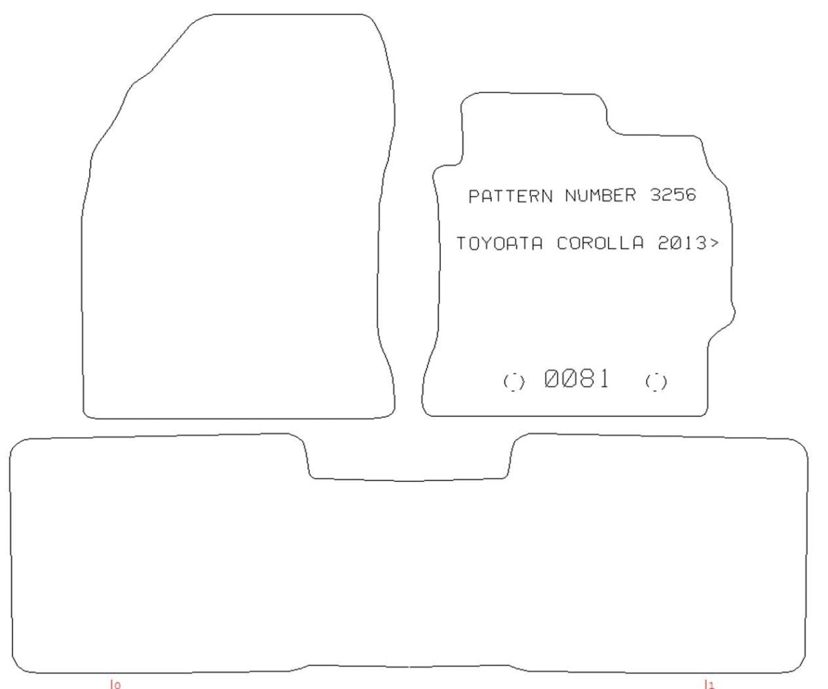 TOYOTA Corolla 2013> - Tailored Car Carpet Car Mats - Green Flag Shop