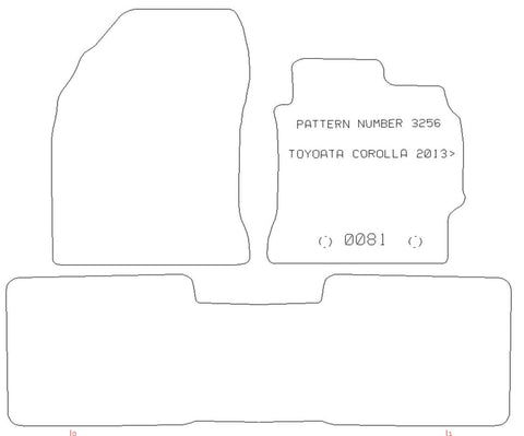 TOYOTA Corolla 2013> - Tailored Car Carpet Car Mats - Green Flag Shop
