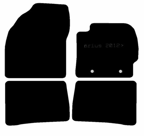 TOYOTA Prius 2012 - 2016 - Tailored Car Carpet Car Mats - Green Flag Shop