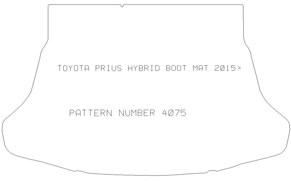 TOYOTA Prius Hybrid 2015> Boot Mat - Tailored Car Boot Mat - Green Flag Shop