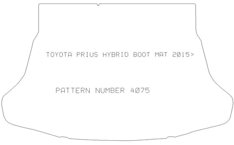 TOYOTA Prius Hybrid 2015> Boot Mat - Tailored Car Boot Mat - Green Flag Shop