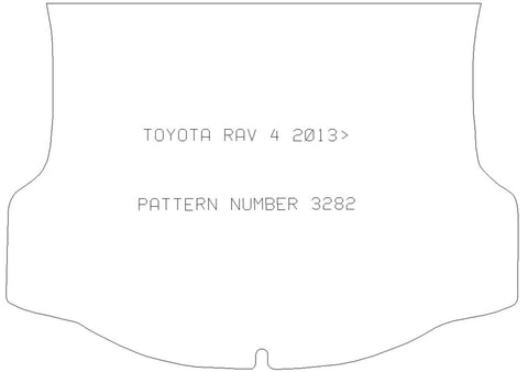 TOYOTA Rav 4 2013 - 2019 Boot Mat - Tailored Car Boot Mat - Green Flag Shop