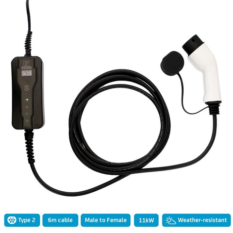 Type 2 EV Charging Cable (UK 3 - Pin Plug) - Green Flag Shop