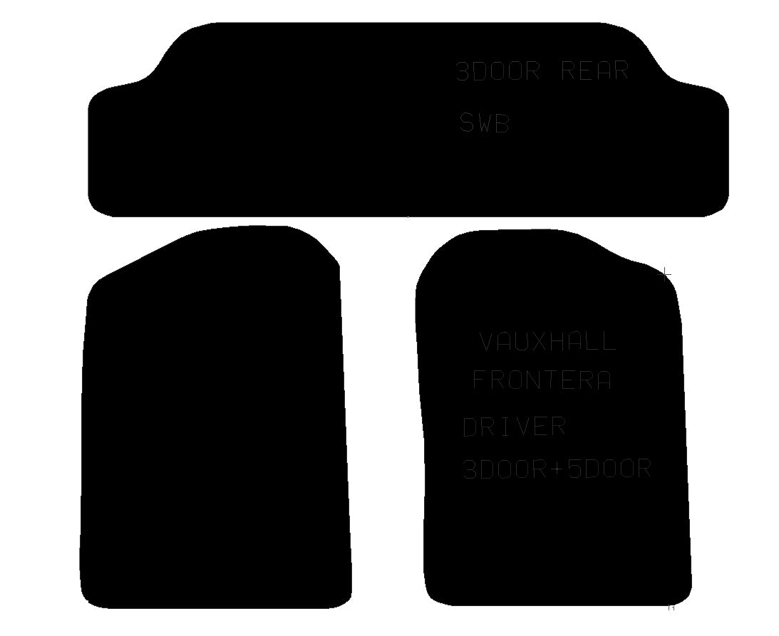 VAUXHALL Frontera Swb 1991 - 2003 - Tailored Car Carpet Car Mats - Green Flag Shop