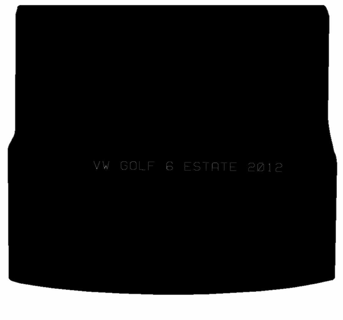 VOLKSWAGEN Vw Golf 6 2008 - 2013 Estate Boot Mat - Tailored Car Boot Mat - Green Flag Shop