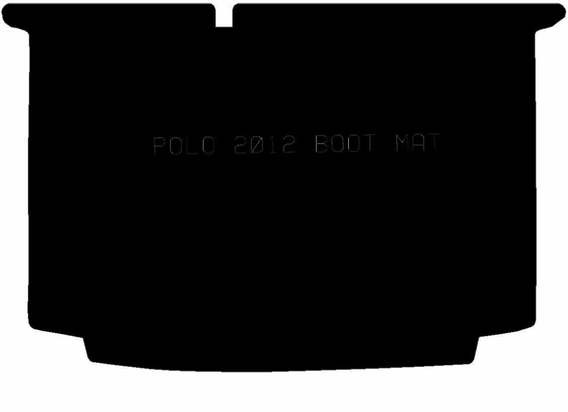 VOLKSWAGEN Vw Polo 2009 - 2018 Boot Mat - Tailored Car Boot Mat - Green Flag Shop