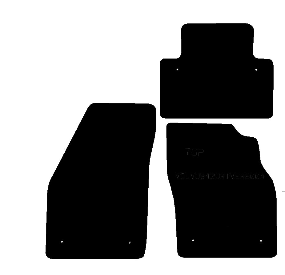 VOLVO S40 / V40 2004 - 2012 No Clips - Tailored Car Carpet Car Mats - Green Flag Shop