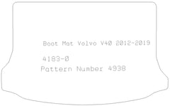 VOLVO V40 2012> Boot Mat - Tailored Car Boot Mat - Green Flag Shop