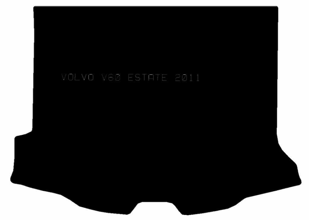 VOLVO V60 2010 - 2018 Estate Boot Mat - Tailored Car Boot Mat - Green Flag Shop