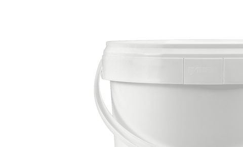 White 10.8L Bucket with Lid - Green Flag Shop