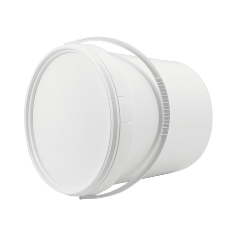 White 10.8L Bucket with Lid - Green Flag Shop