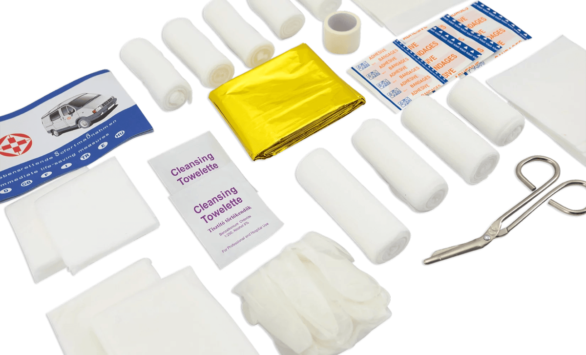 European First Aid Travel Kit - DIN13164 approved - Green Flag Shop