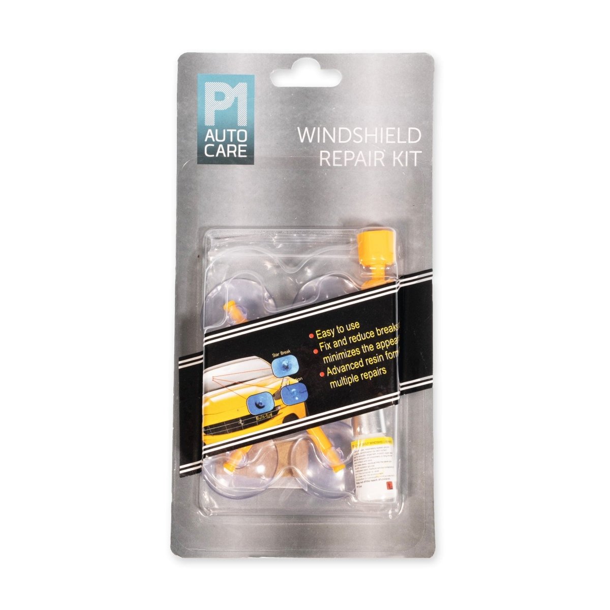P1 Autocare Windshield Repair Kit - Fix Glass Cracks, Chips, Scratches and More with 1.5g Repair Resin - Green Flag Shop
