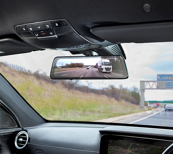 Road Angel Halo View Rear View Mirror and Dash Cam with 10" Touch Screen & Dual Parking Mode - Green Flag Shop