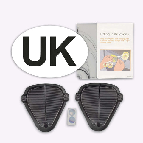 UK Sticker & Headlamp Beam Deflectors - Green Flag Shop